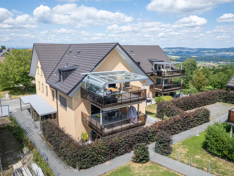 Blick auf die Liegenschaft