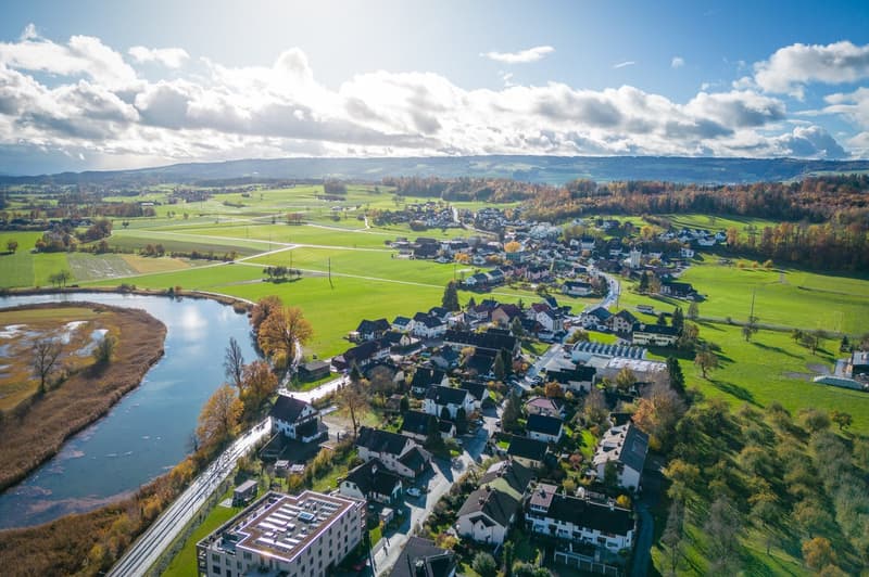 Blick auf Rottenschwil