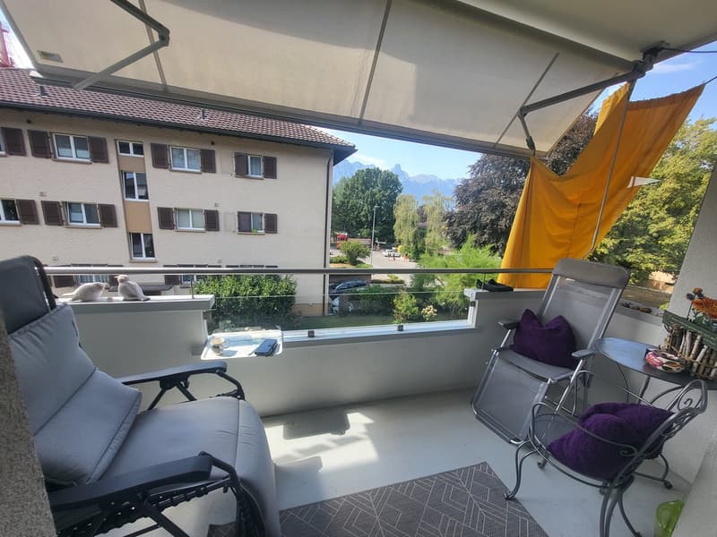 Moderne 3-Zimmer-Wohnung mit Balkon und Seenähe in Hünibach (7)