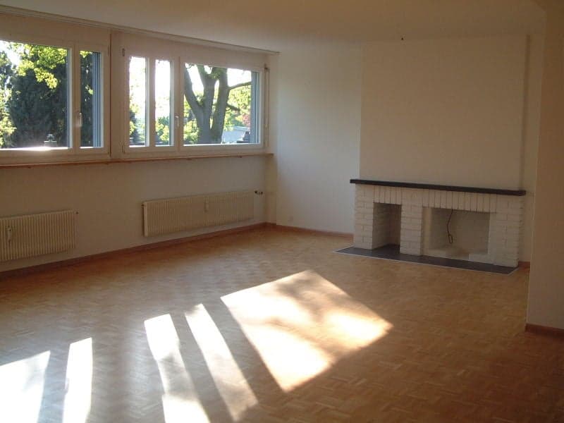 Wohnzimmer mit Cheminée