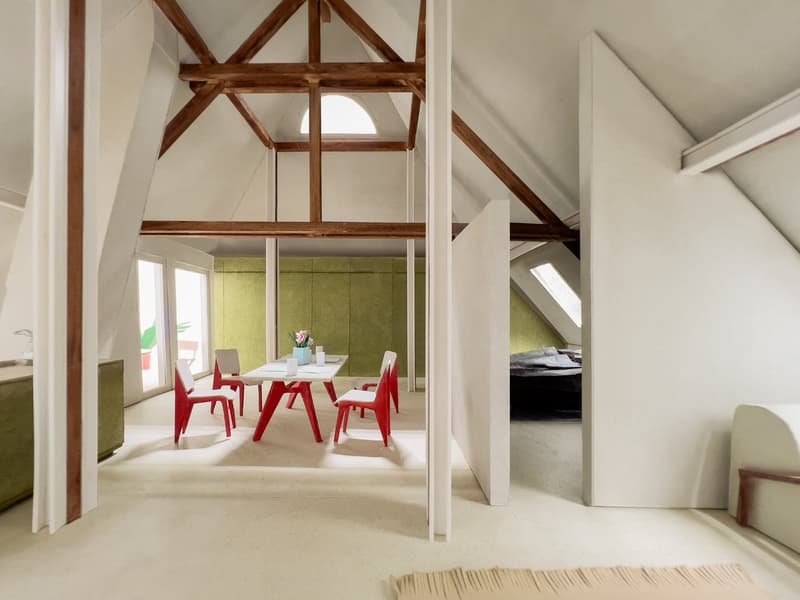 Exklusive 2-Zimmer-Loftwohnung mit 102 m² nähe Schaffhauserplatz (5)