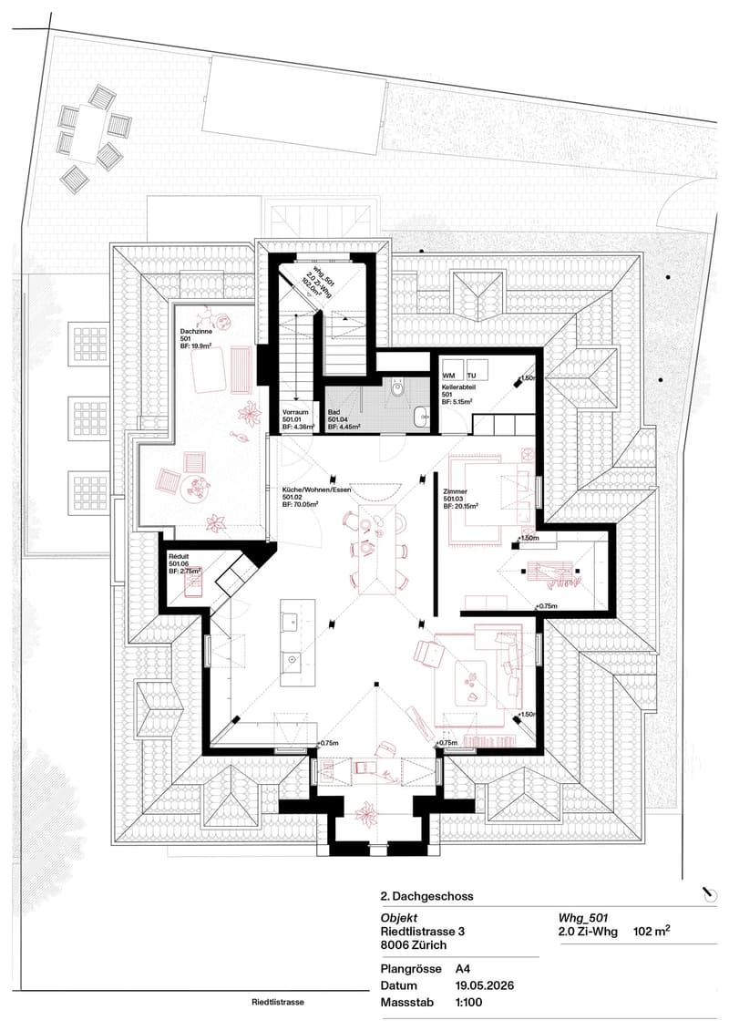 Exklusive 2-Zimmer-Loftwohnung mit 102 m² nähe Schaffhauserplatz (10)
