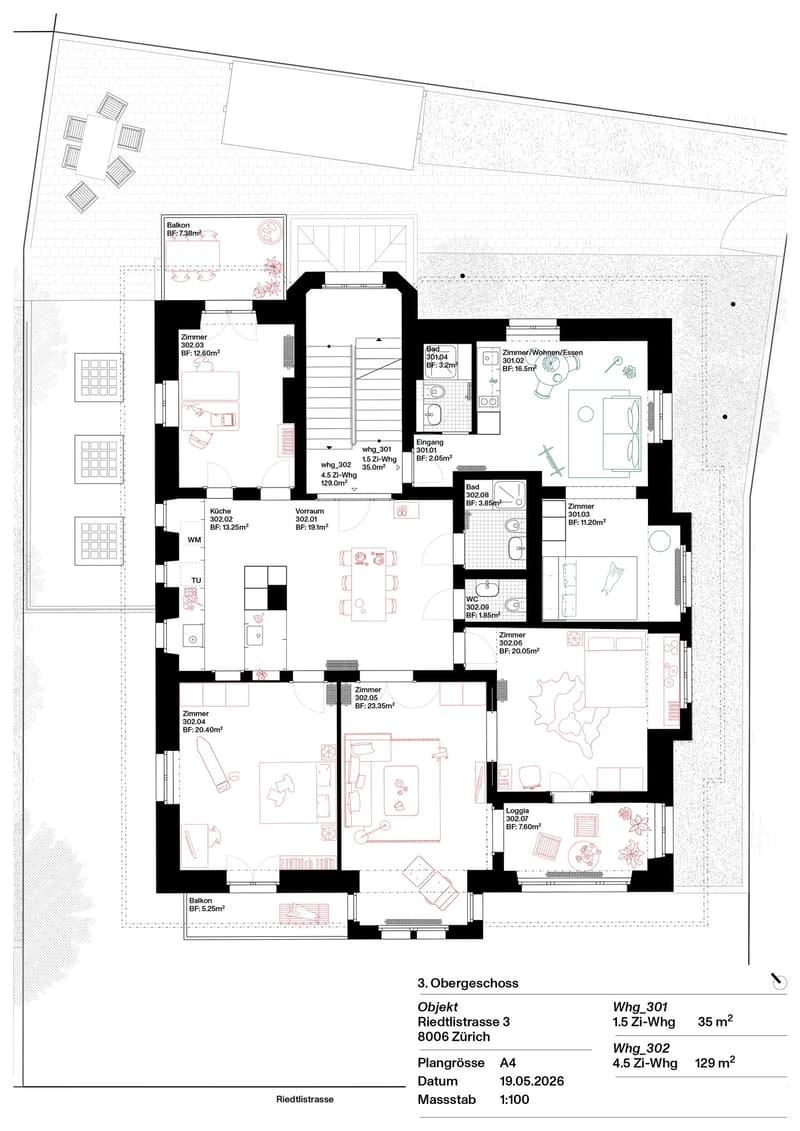 Stylishly furnished 1.5-room apartment near Schaffhauserplatz (6)