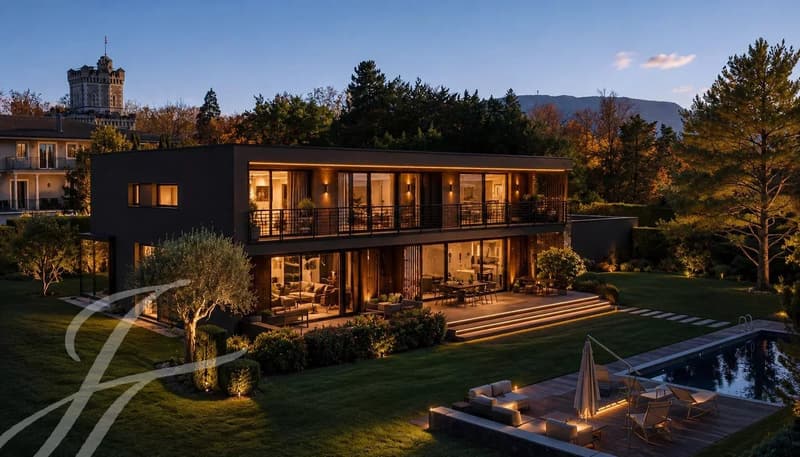 Sumptuous contemporary villa in the heart of Cologny (1)