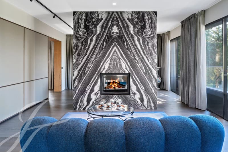 Panoramic view of the lake and contemporary interiors (7)