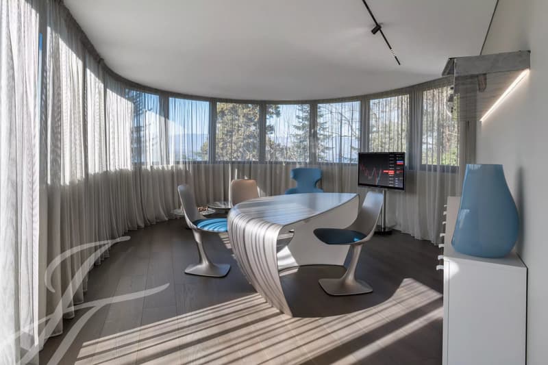 Panoramic view of the lake and contemporary interiors (4)
