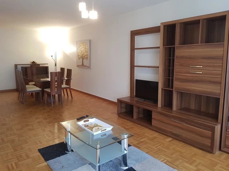 Dans le quartier de Champel à Genève, grand appartement meublé de 5 pièces au 2ème étage (1)