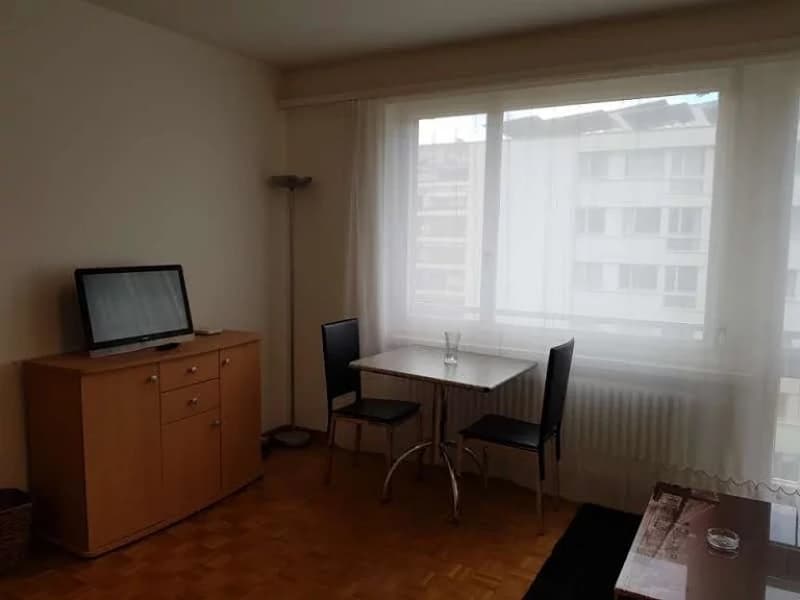 Au coeur de Champel à Genève, confortable studio meublé au 3ème étage côté cour. (2)
