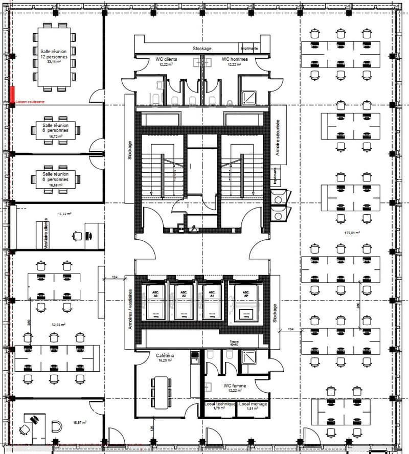 Bureaux - Esplanade de Pont-Rouge, Etage 7 (10)