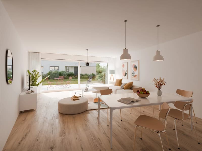 Les Capites - triplex di 5,5 locali con giardino (2)