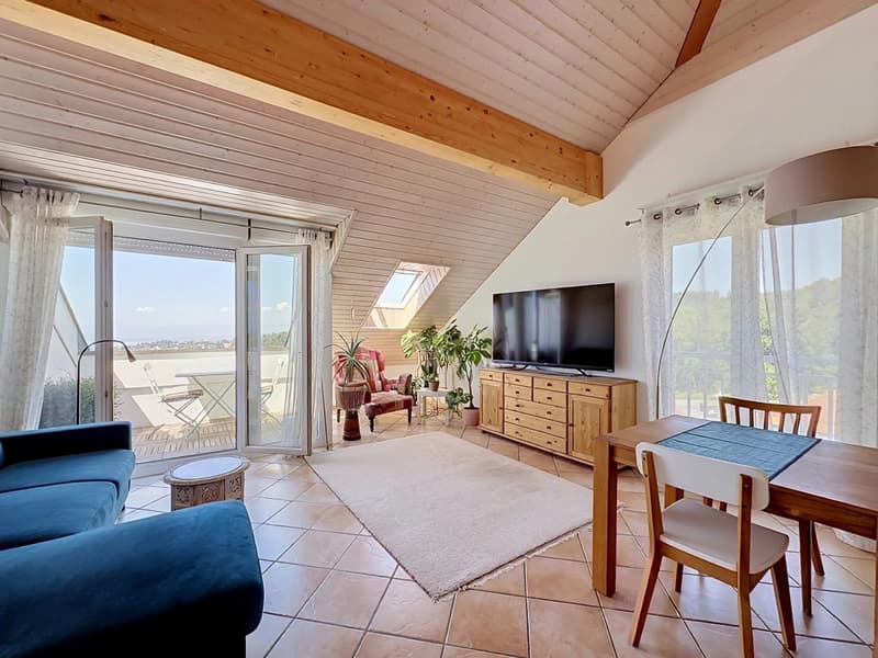 Prächtige 4,5-Zimmer-Wohnung im Dachgeschoss mit Mezzanine und Garage-Box (1)