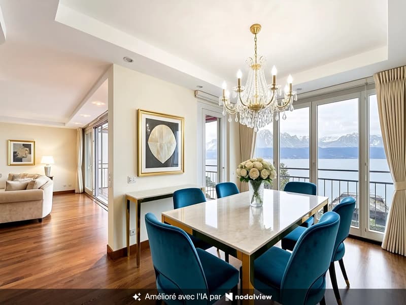Prächtige 4,5-Zimmer-Wohnung mit Panoramablick auf den Genfersee (3)