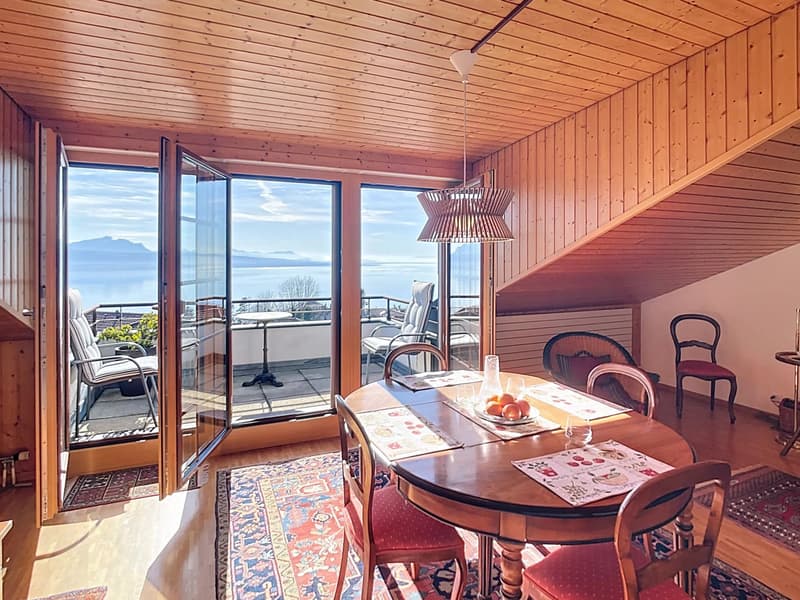 Attique de 135 m2 avec vue imprenable sur le bassin lémanique (9)