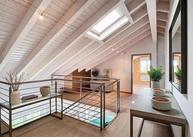 Attique en duplex de 6,5 pièces avec vue sur le lac à St-Sulpice (10)