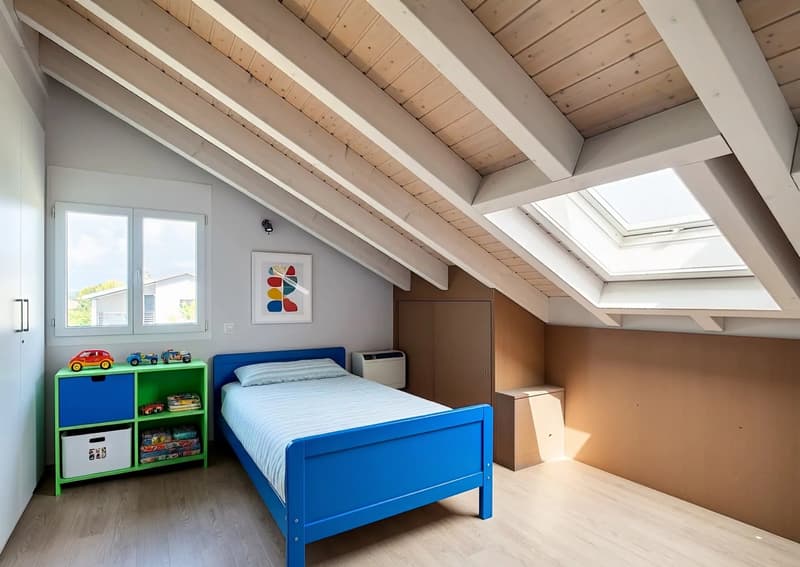 Attique en duplex de 6,5 pièces avec vue sur le lac à St-Sulpice (5)