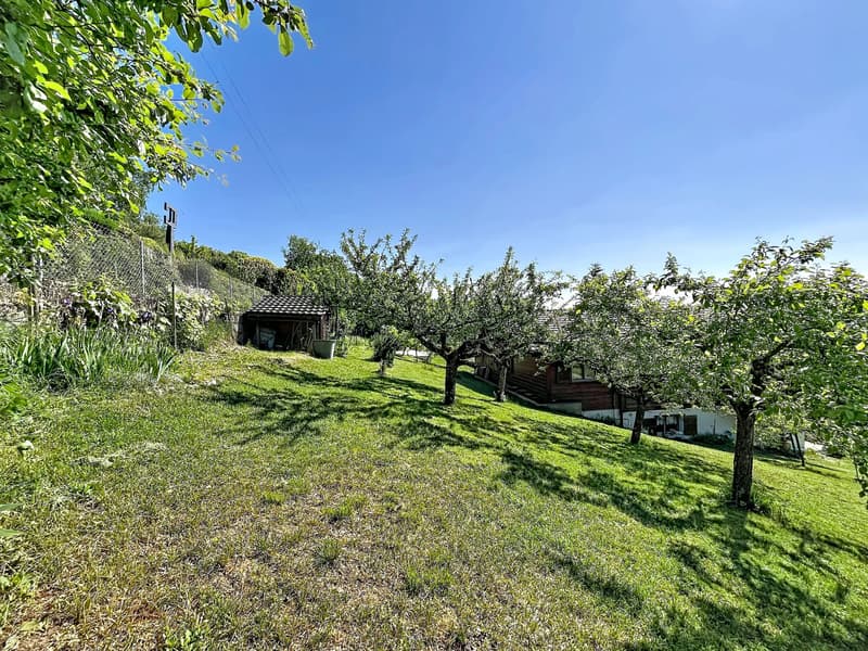 Plot with chalet in a green setting and lake view (2)