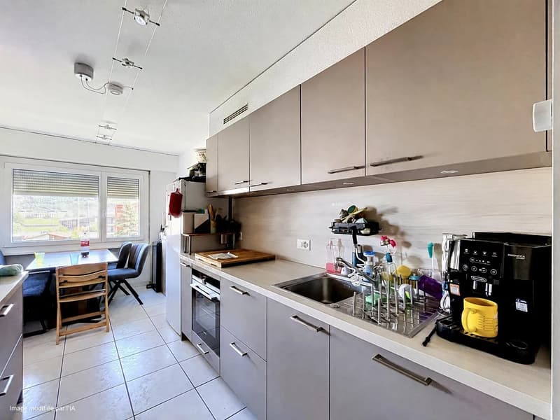 Beautiful crossing apartment of 4.5 rooms in the Vissigen district of Sion (8)