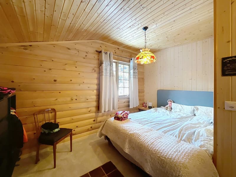 Chalet canadien en rondins avec deux appartements et vue imprenable (12)