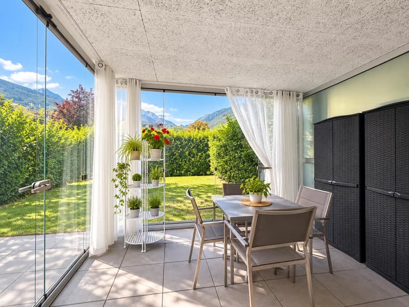 Investissez à Martigny : 2,5 pièces récent avec véranda, terrasse et jardin privatif ! (6)