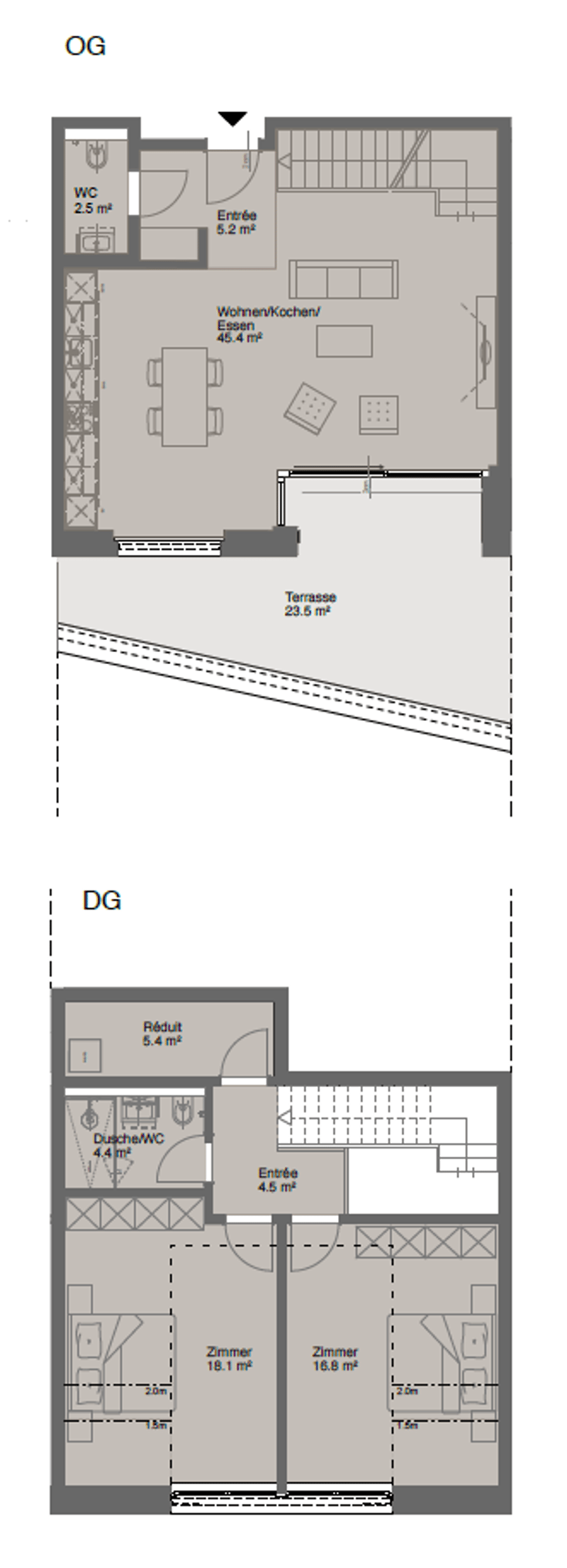 Moderne 1.5-Zimmer Maisonette-Wohnung in Küsnacht - Neubau (2)