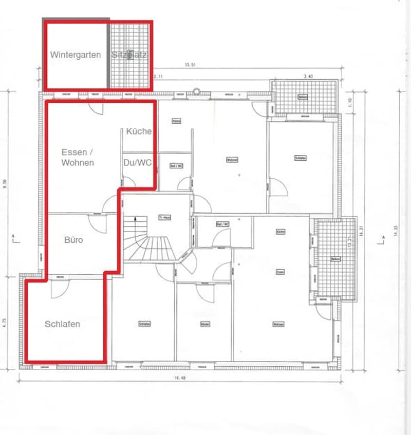 Garten-Wohnung mit Wintergarten und Sitzplatz (10)
