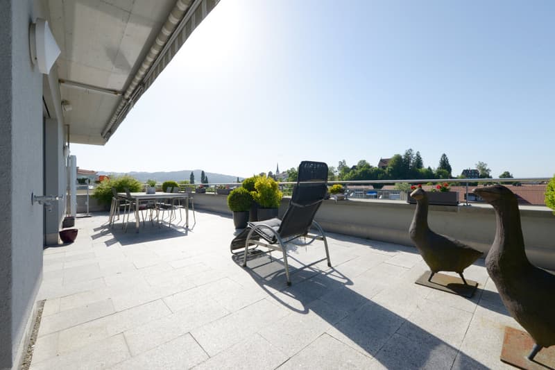 Traumhafte 4 1/2 Zimmer-Attika-Wohnung mit Lift, Terrassen und Aussicht (1)