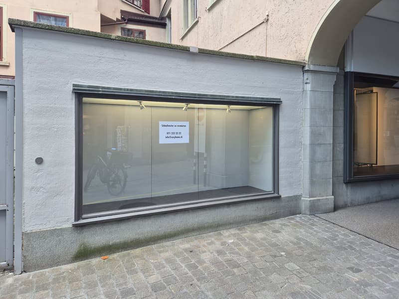 Grosses Schaufenster in der St. Galler Altstadt (1)