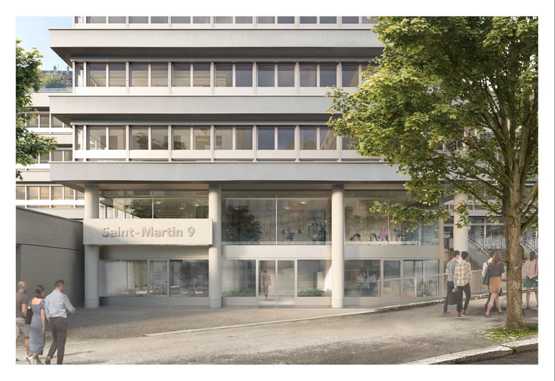 Ufficio ristrutturato di 87m2 - Centro città di Losanna (5)