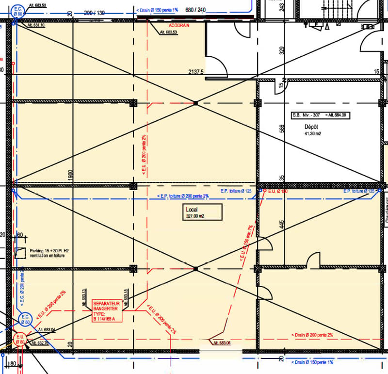 327m² workshop for rent - Ground floor - direct access (4)