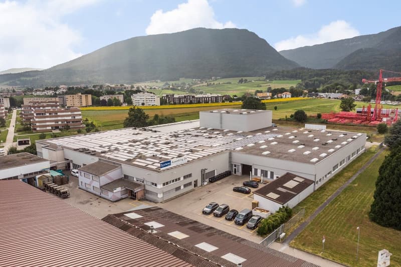 Capannone industriale/logistico di 1066m2² in affitto - Piano terra - accesso diretto - Boudry (1)