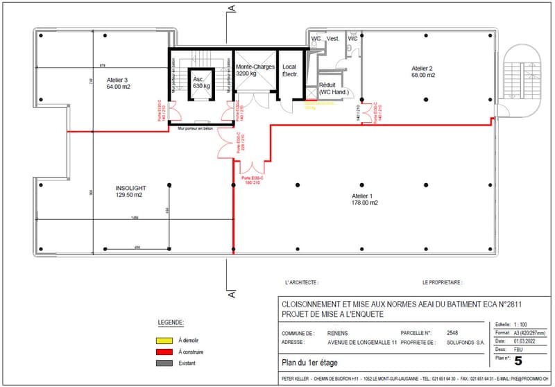 Laboratorio/magazzino 68m2 a Renens - vicinanza autostrada/stazione - Contratto di locazione flessibile (3)