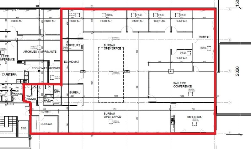 Fläche von 555m2 - Showroom - Büros oder Räume (7)