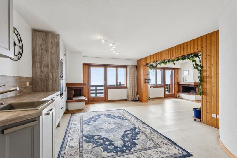 Grand appartement lumineux 115 m² avec magnifique vue sur le Mont-Blan (1)