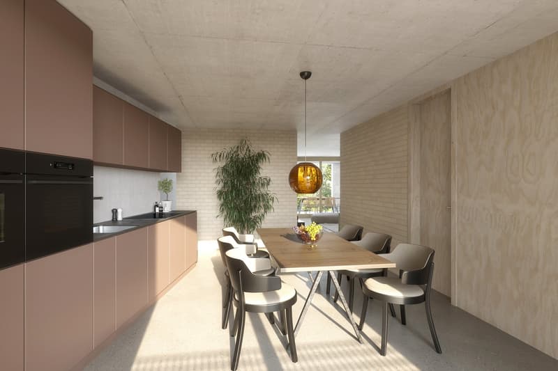 Wohnung MFH C (Ausbau in Variante "Lehmstein")