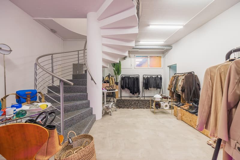 Bequeme Wendeltreppe ins Untergeschoss