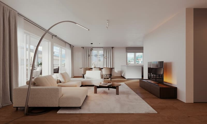Appartement-jardin de 4,5 pièces en construction neuve dans la région de vacances de Lenzerheide (3)