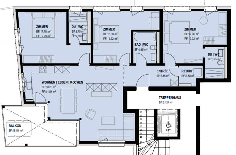 Living in the Lenzerheide holiday region on a spacious 130m2 with 2 garage spaces for under 1 million! (9)