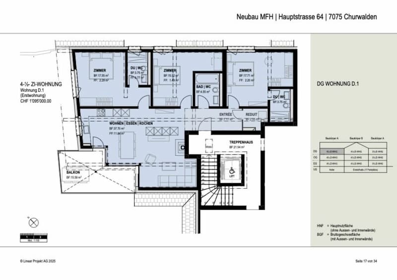 Wohnen in der Ferienregion Lenzerheide auf grosszügigen 130m2 mit 2 Garagenplätzen für unter 1 Million! (9)