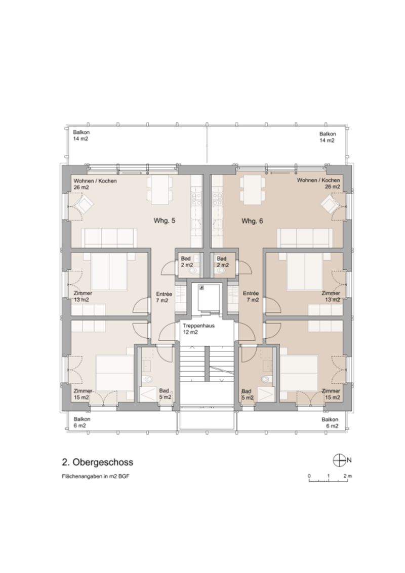3.5 Zimmer-Neubaumietwohnung Nr. 6 im 2. OG (6)