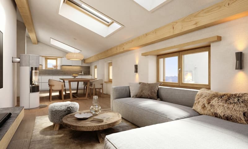 Hochwertige Dachmaisonette mit 5.5 Zimmern in kernsaniertem Altbau (1)