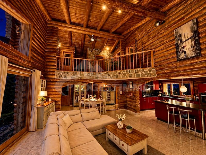 Exceptional Wooden Log House (13)