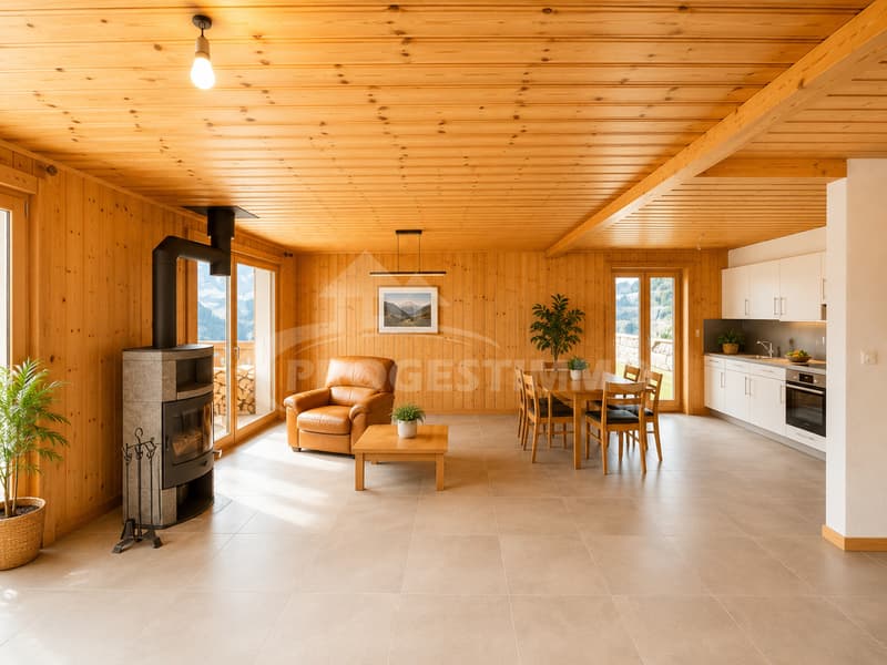 MAGNIFICENT CHALET WITH EXCEPTIONAL VOLUMES AND HIGH POTENTIAL (6)
