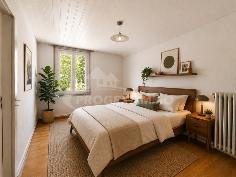 3 pièces - Chambre homestaging