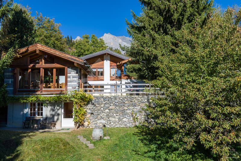 ENSEMBLE IMMOBILIER AVEC TERRAIN CONSTRUCTIBLE EN STATION (1)
