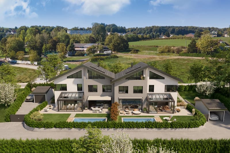 Grande villa Minergie di 7 pezzi, prestazioni di alto standing, piscina (3)