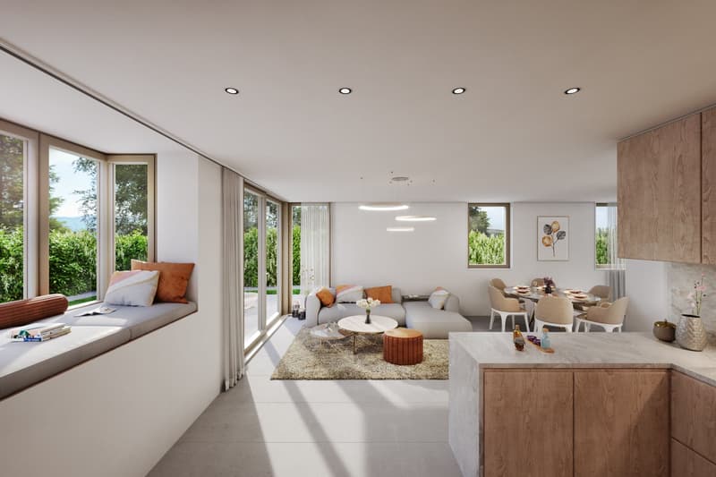 Contemporary new villa with gable and garden - available immediately (7)
