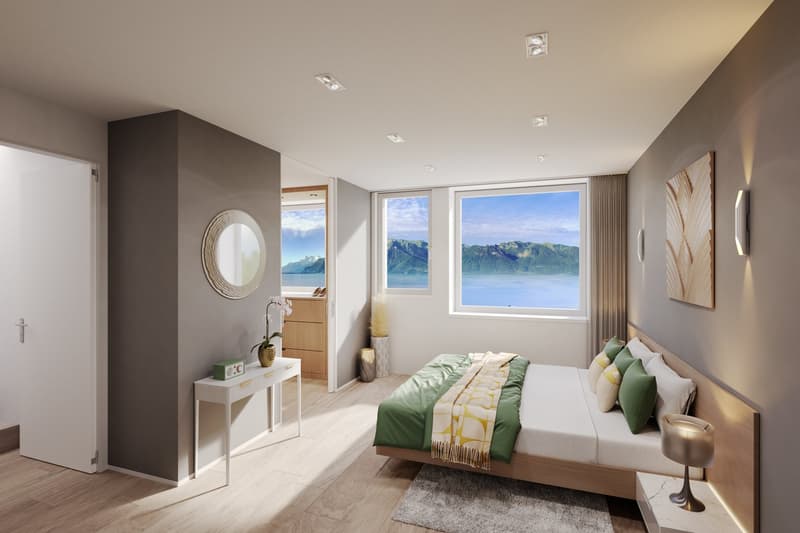 Vicino a Vevey, nuovo progetto di 3 ville con 5.5 locali - vista panoramica (7)
