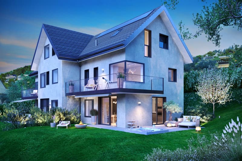 Proche Vevey, nouveau projet de 3 villas de 5.5 pces - vue panoramique (13)