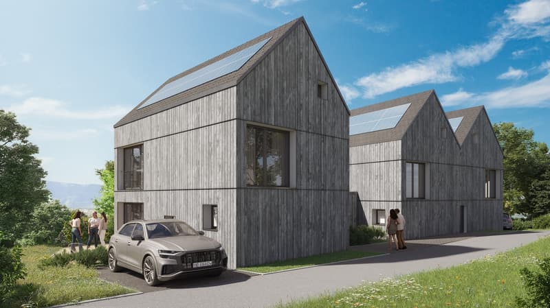 Villa individuelle Minergie, en ossature bois, vente sur plan (3)