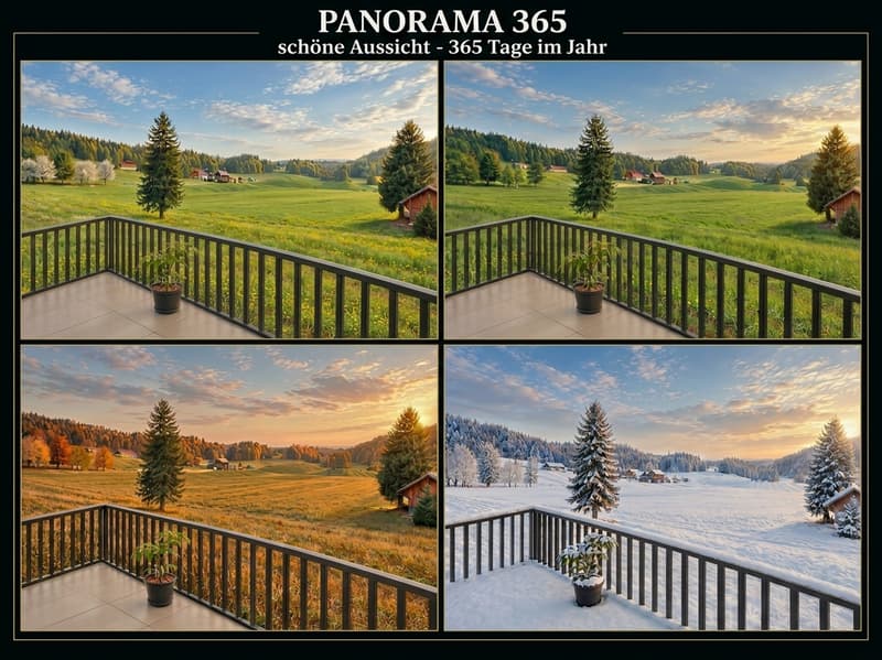 BIRCHWIL - 4.5 Zimmer Dachwohnung mit schöner Aussicht aus fast allen Räumen (1)